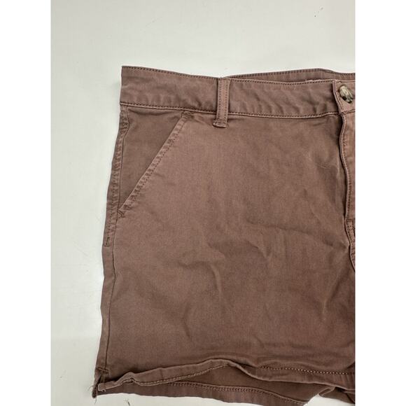SO Womens Juniors Shorts Size 17 Brown Chino Short - Picture 2 of 10